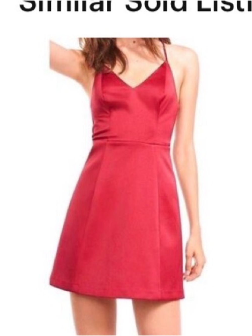 Express Red Satin Mini Dress
